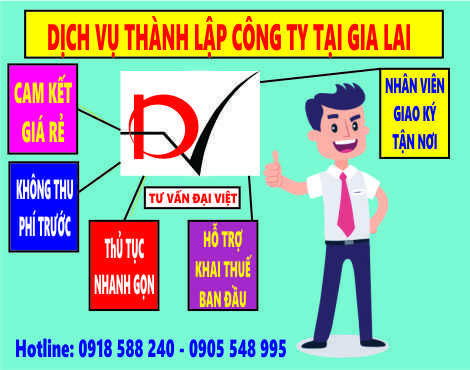 Dịch vụ th&agrave;nh lập c&ocirc;ng ty tại Pleiku