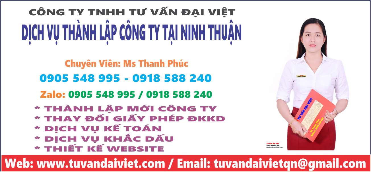 Dịch Vụ Thay Đổi Giấy Phép Kinh Doanh Tại Ninh Thuận