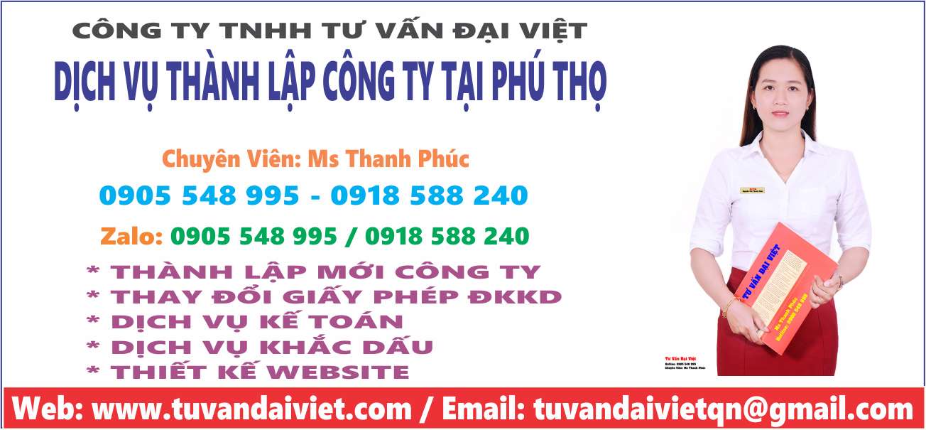 Dịch Vụ Thành Lập Công Ty TNHH Tại Phú Thọ