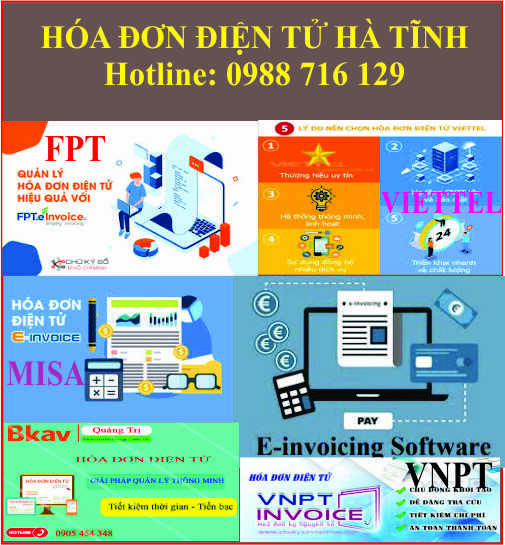 Dịch vụ h&oacute;a đơn điện tử tại H&agrave; Tĩnh