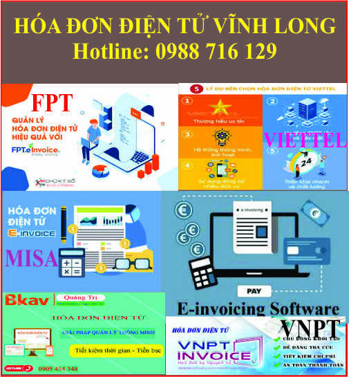Dịch vụ h&oacute;a đơn điện tử tại Vĩnh Long