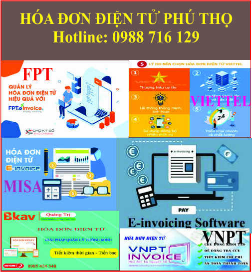 Dịch vụ hóa đơn điện tử tại Việt Trì