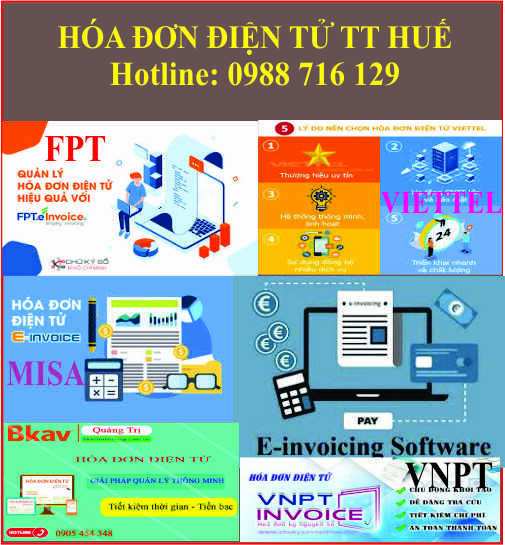 Dịch vụ h&oacute;a đơn điện tử tại Huế